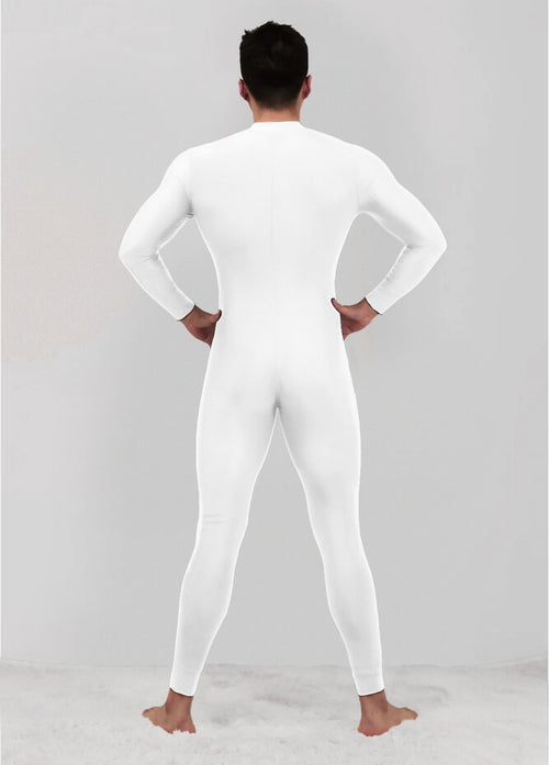 Custom Inked Mens Short Sleeve Unitard with Straight Leg - Lycra