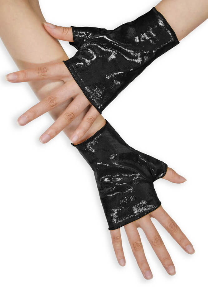 Mystique Metallic Fingerless Gloves
