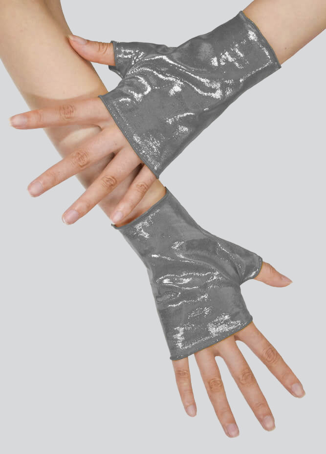 Mystique Metallic Fingerless Gloves