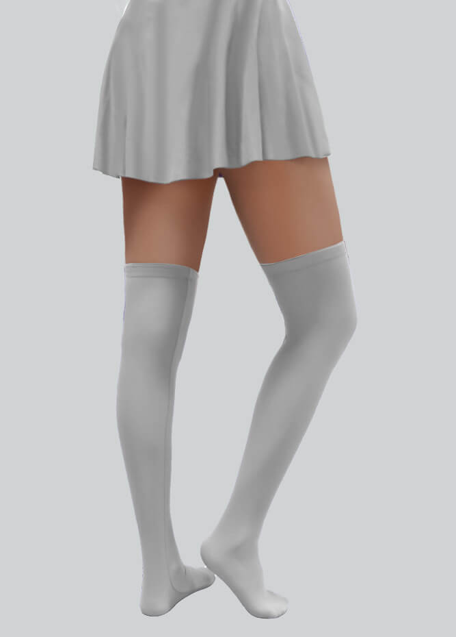 Over-the-Knee Stockings with Silicone Leg Grippers