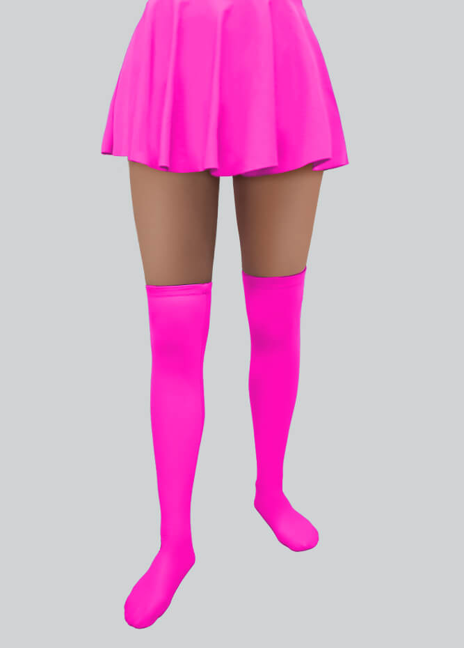 Over-the-Knee Stockings with Silicone Leg Grippers