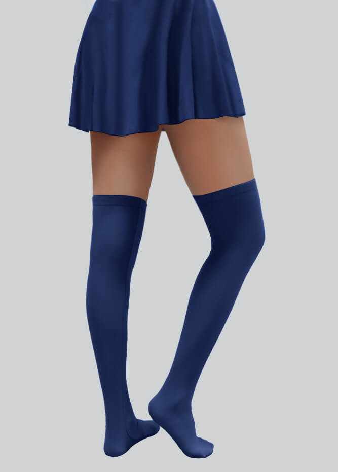 Over-the-Knee Stockings with Silicone Leg Grippers