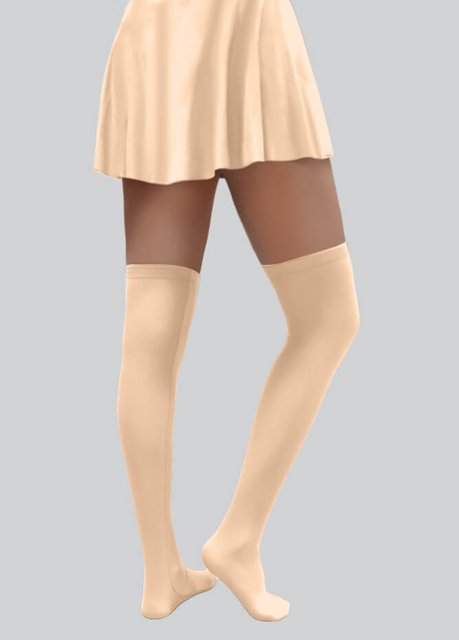 Over-the-Knee Stockings with Silicone Leg Grippers