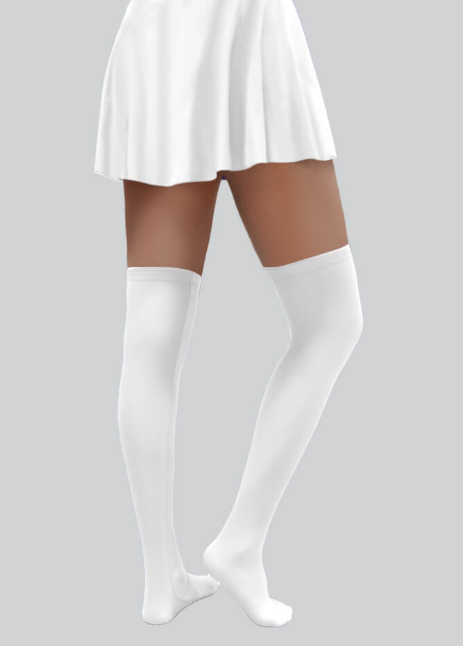 Over-the-Knee Stockings with Silicone Leg Grippers