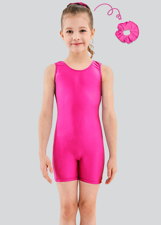 Short Tank Gymnastics Unitard for Girls