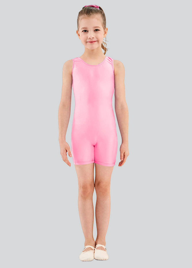 Short Tank Gymnastics Unitard for Girls