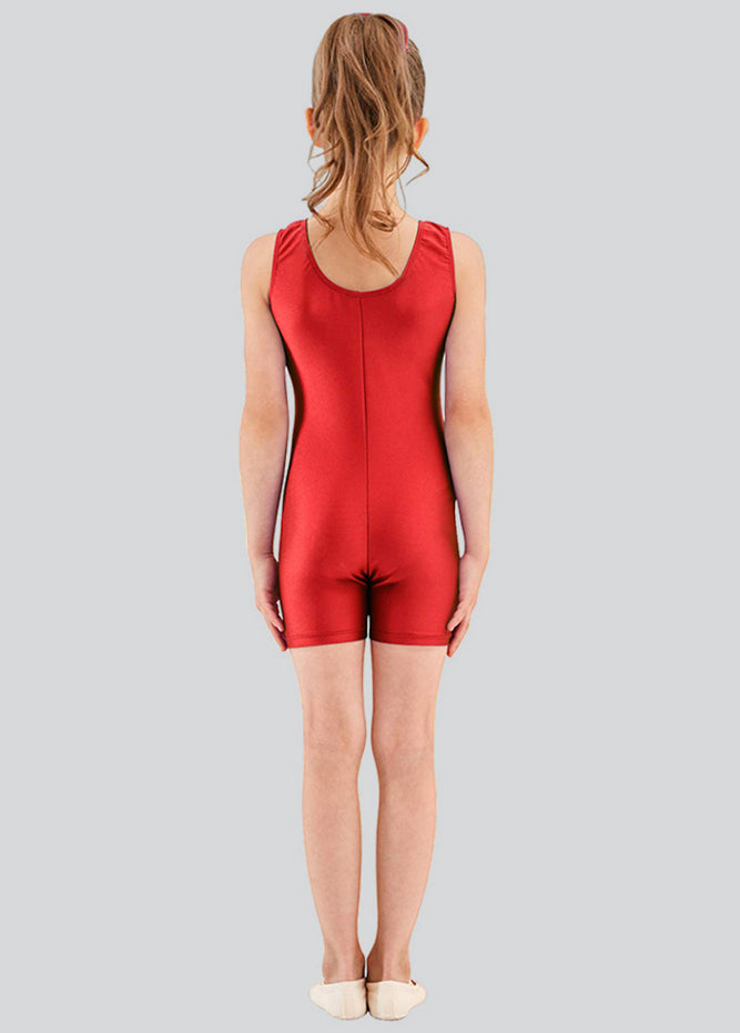 Short Tank Gymnastics Unitard for Girls