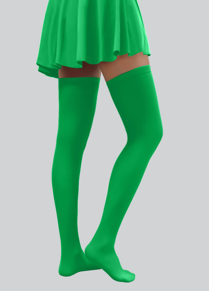 Thigh-High Stockings with Silicone Leg Grippers