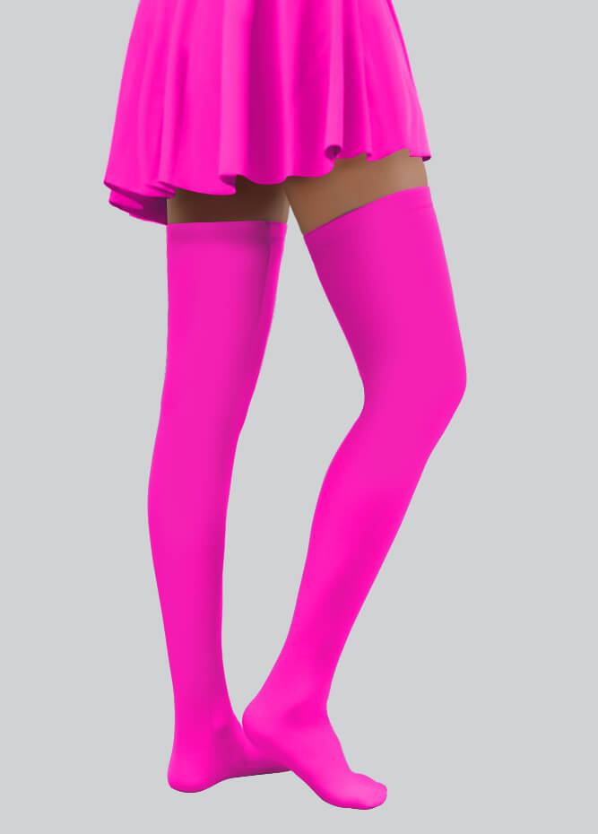 Thigh-High Stockings with Silicone Leg Grippers