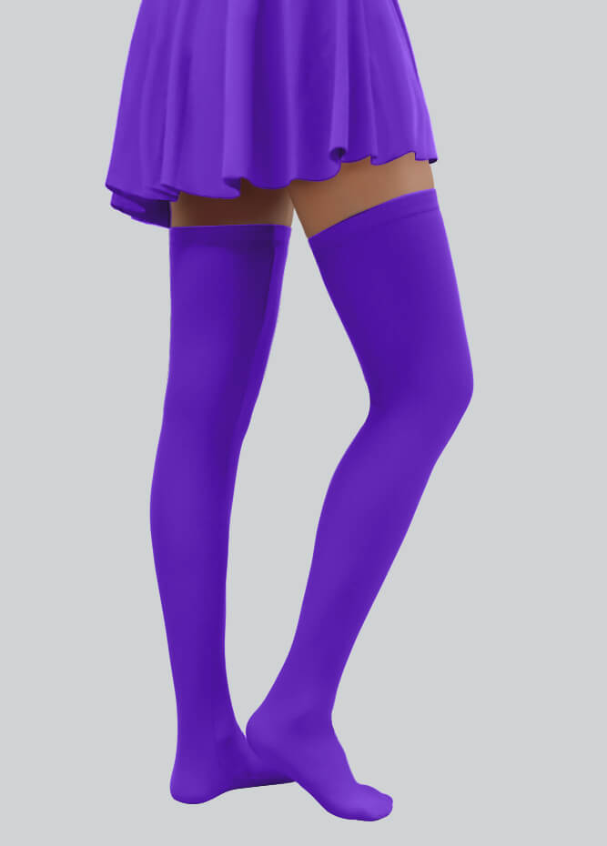 Thigh-High Stockings with Silicone Leg Grippers