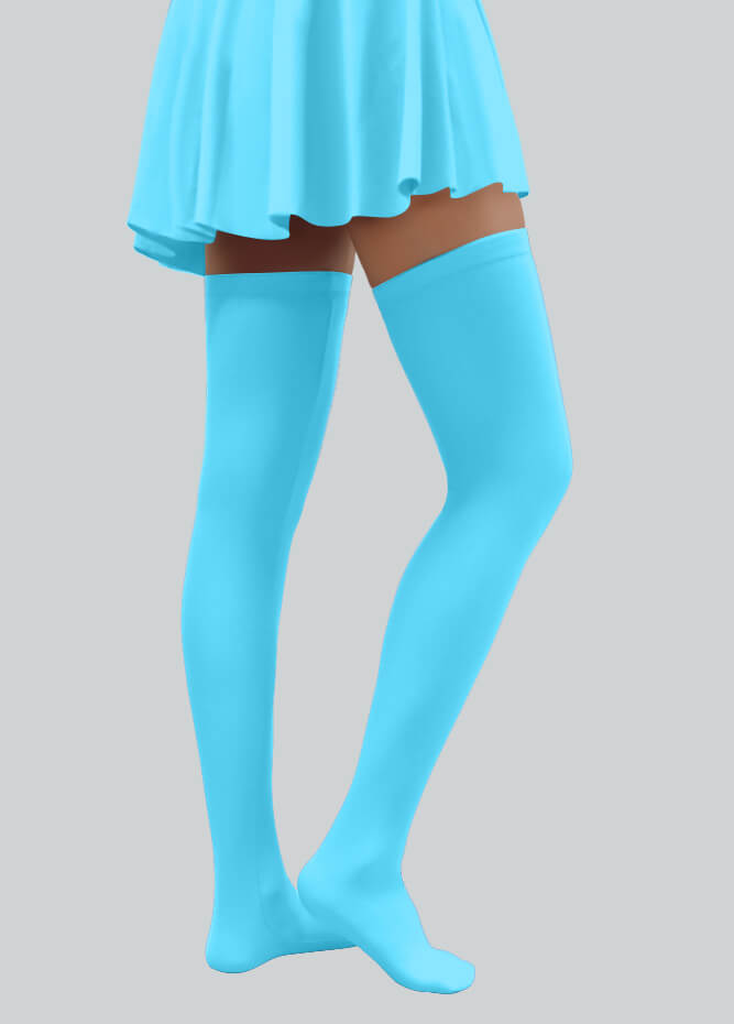 Thigh-High Stockings with Silicone Leg Grippers