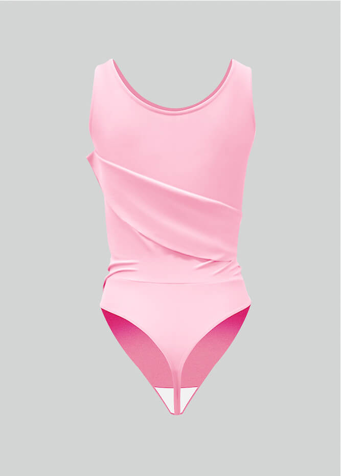 Thong Sleeveless Leotard with Skirt