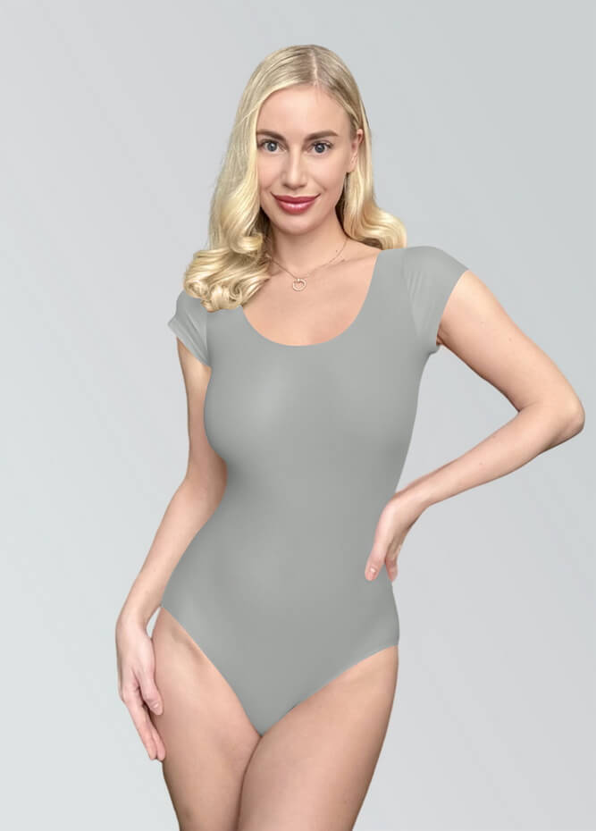 Womens Cap Sleeve Scoop Neck Leotard