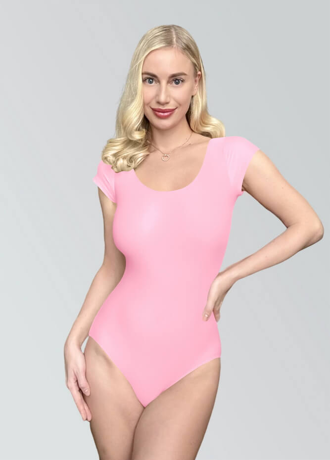 Womens Cap Sleeve Scoop Neck Leotard