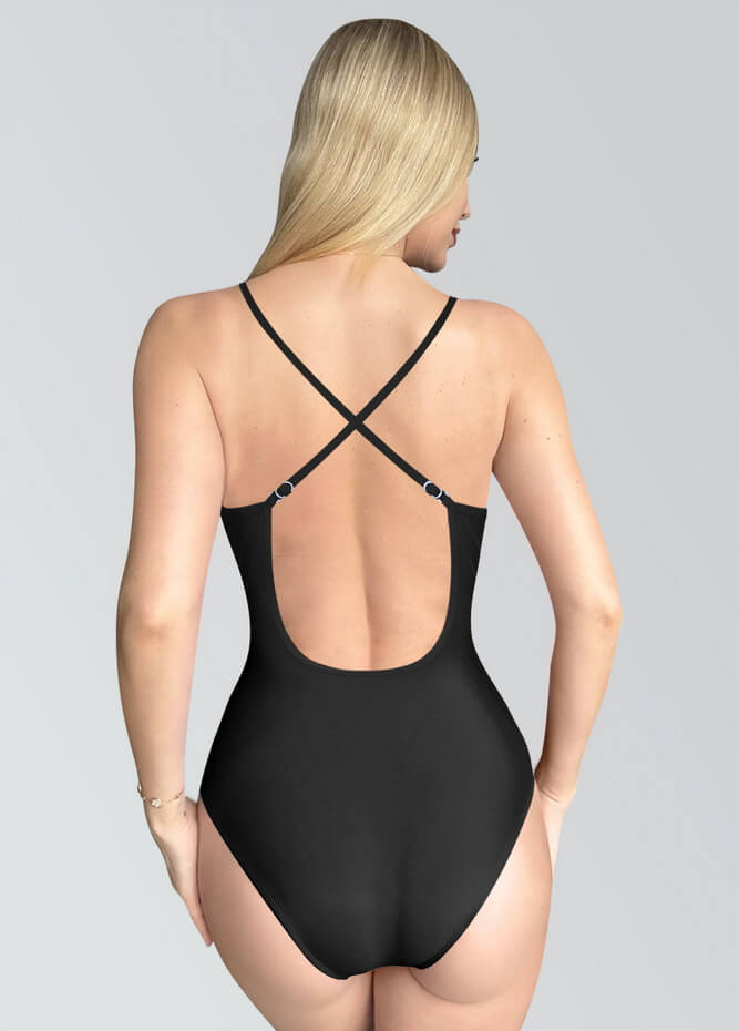 Womens Multiway Straps Camisole Low Back Leotard