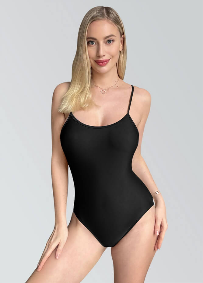 Womens Multiway Straps Camisole Low Back Leotard