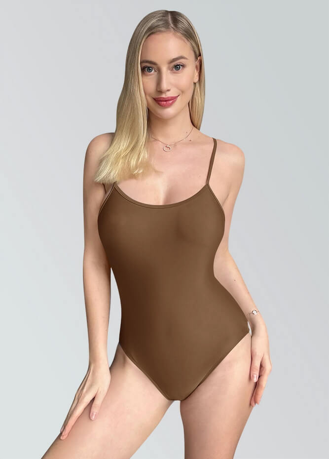 Womens Multiway Straps Camisole Low Back Leotard