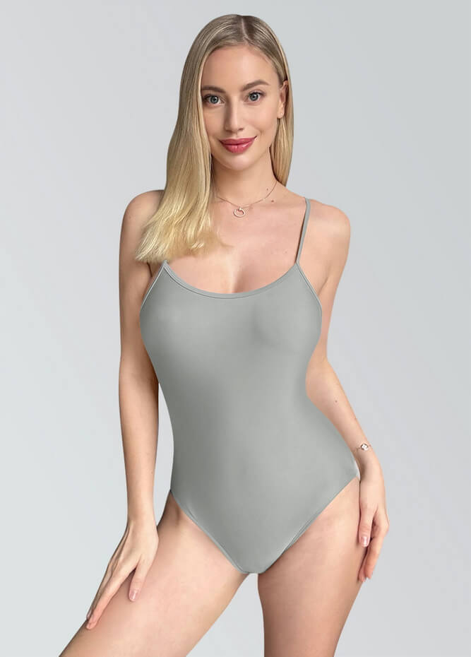 Womens Multiway Straps Camisole Low Back Leotard