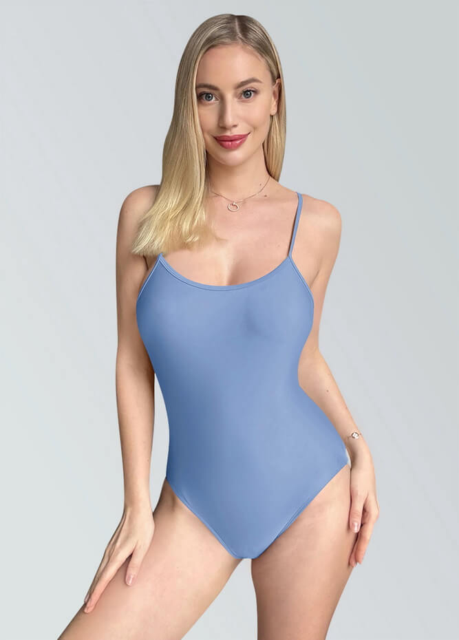 Womens Multiway Straps Camisole Low Back Leotard