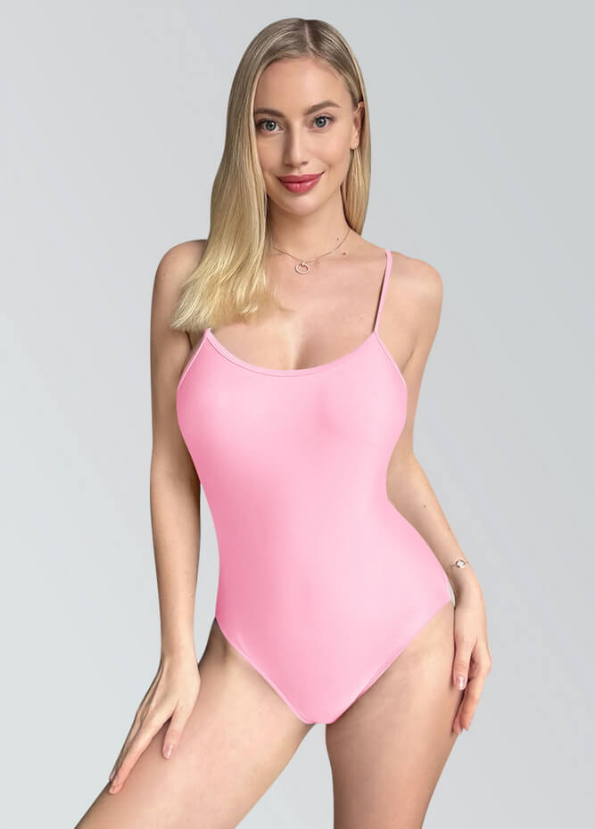Womens Multiway Straps Camisole Low Back Leotard