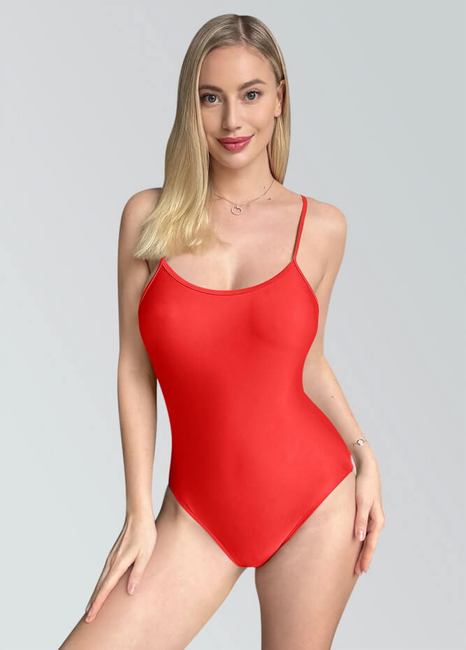 Womens Multiway Straps Camisole Low Back Leotard