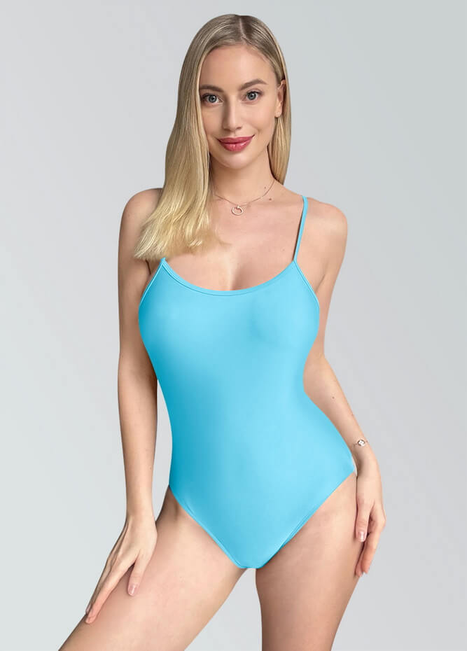 Womens Multiway Straps Camisole Low Back Leotard
