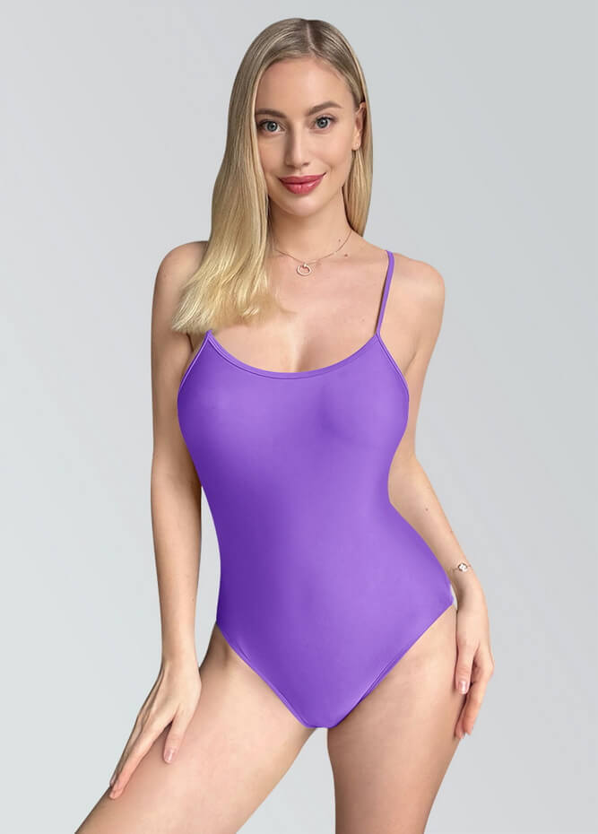 Womens Multiway Straps Camisole Low Back Leotard