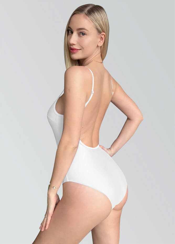 Womens Multiway Straps Camisole Low Back Leotard