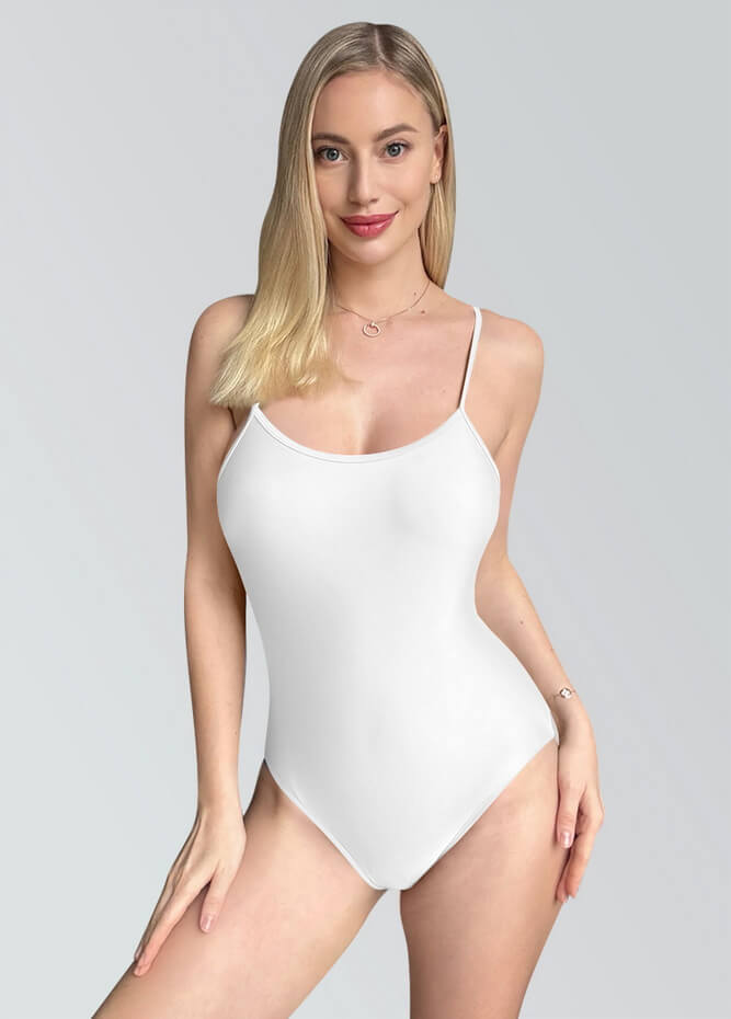 Womens Multiway Straps Camisole Low Back Leotard