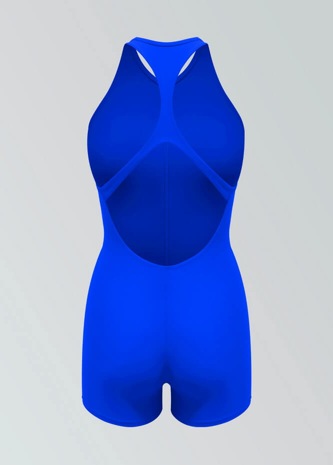 Womens Racer Back Zipper Front Romper