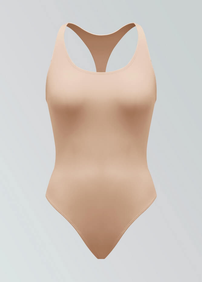 Womens Racerback Fitness Thong Leotard