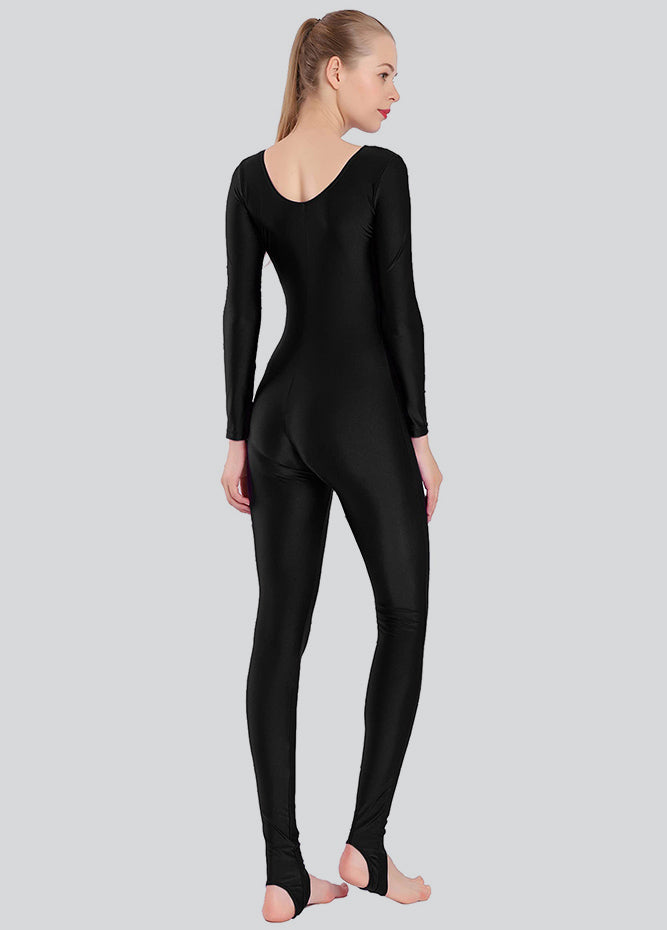 Womens Scoop Neck Unitard with Stirrup