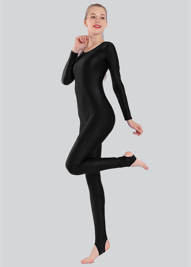 Womens Scoop Neck Unitard with Stirrup