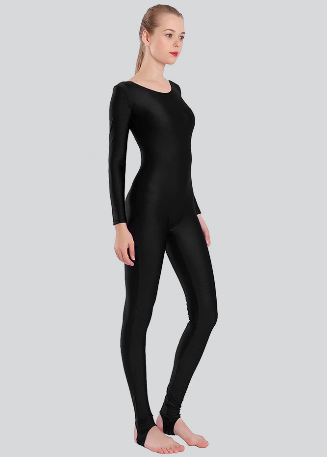 Womens Scoop Neck Unitard with Stirrup