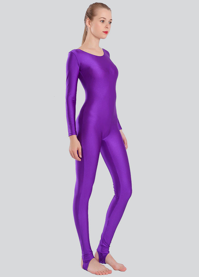 Womens Scoop Neck Unitard with Stirrup
