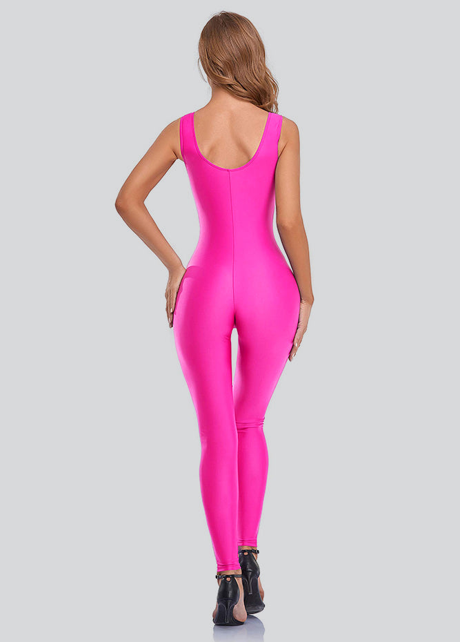 Womens Spandex Nylon Scoop Neck Tank Unitard
