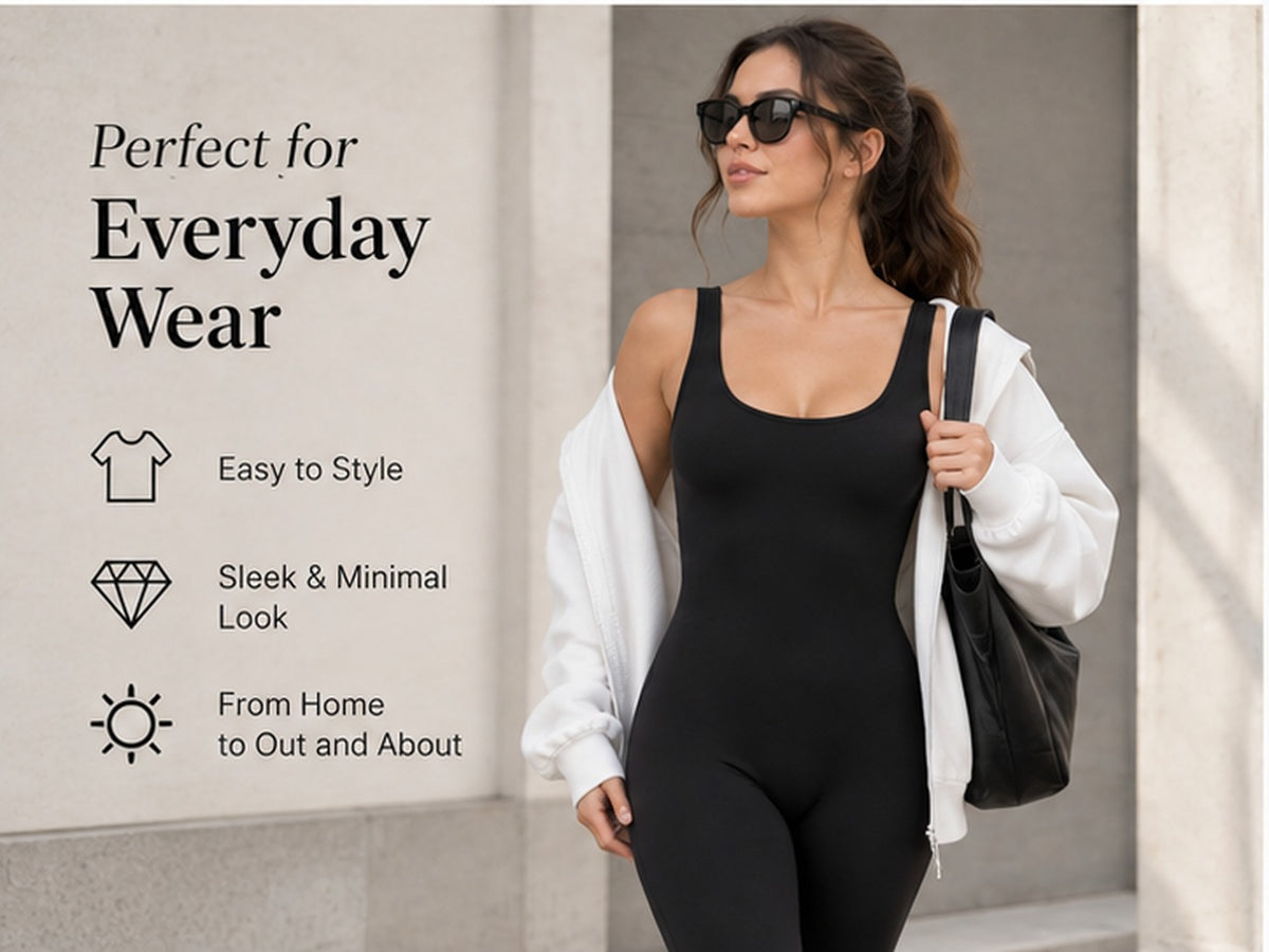 Womens Spandex Nylon Scoop Neck Tank Unitard - Festival Looks