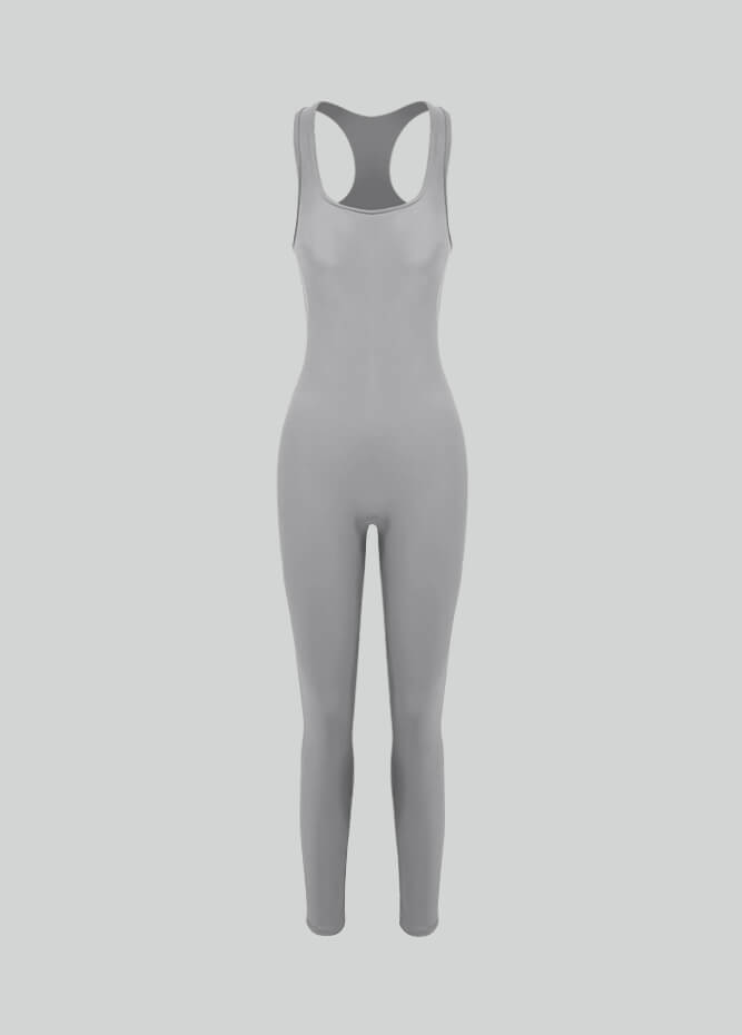 Womens Spandex Sleeveless Hollow Back Unitard