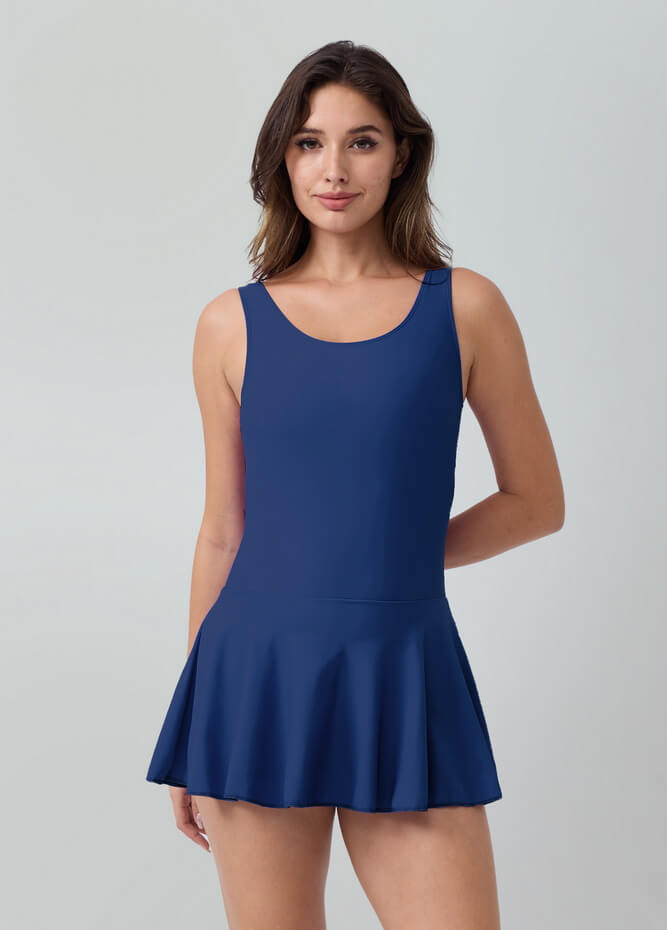 Womens Tank Dance Leotard with Skirt