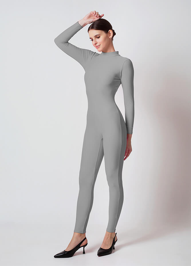 Womens Turtleneck Long Sleeve Unitard