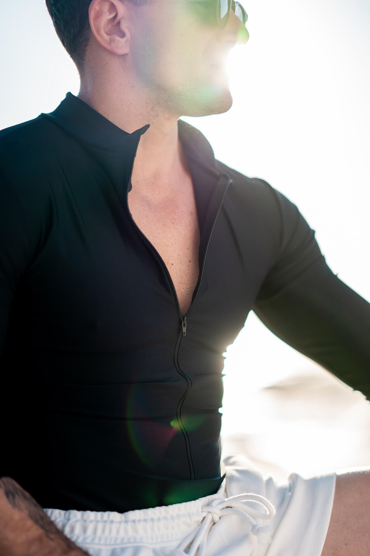 Mens Long Sleeve Activewear - Black