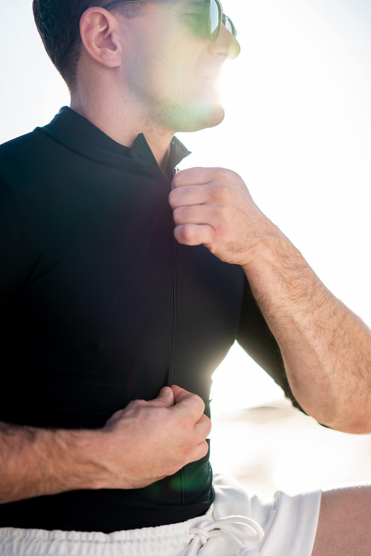Mens Long Sleeve Activewear - Black