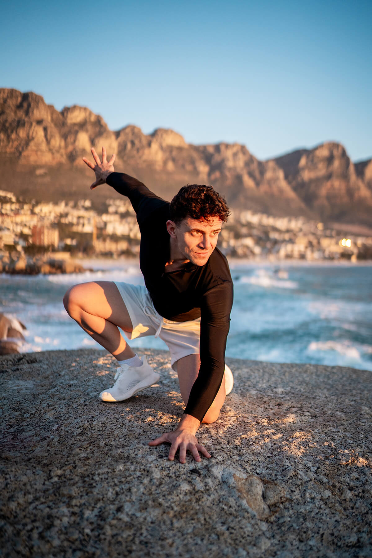 Mens Long Sleeve Activewear - Black