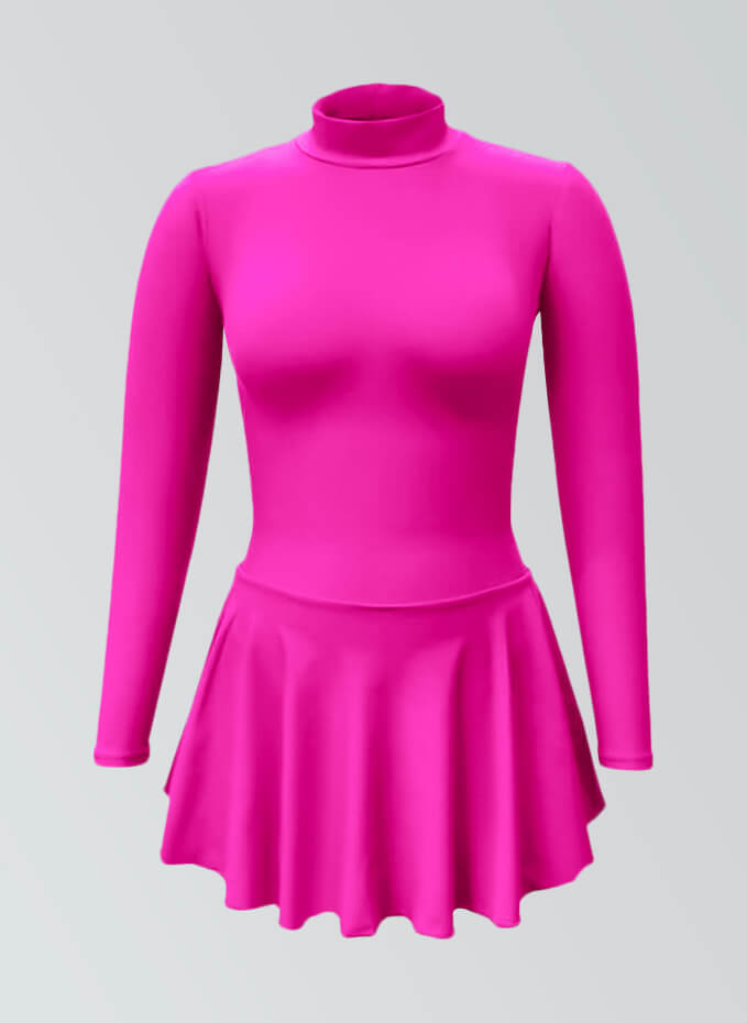 Thong Long Sleeve Skirted Leotard