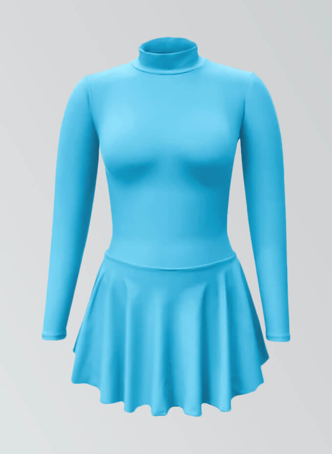 Thong Long Sleeve Skirted Leotard