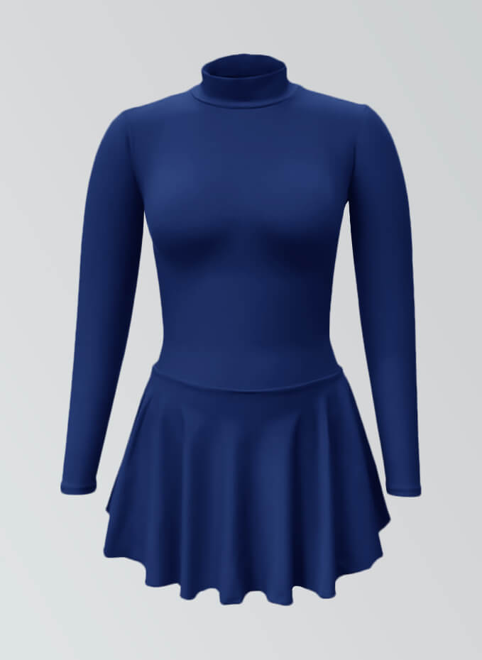 Thong Long Sleeve Skirted Leotard