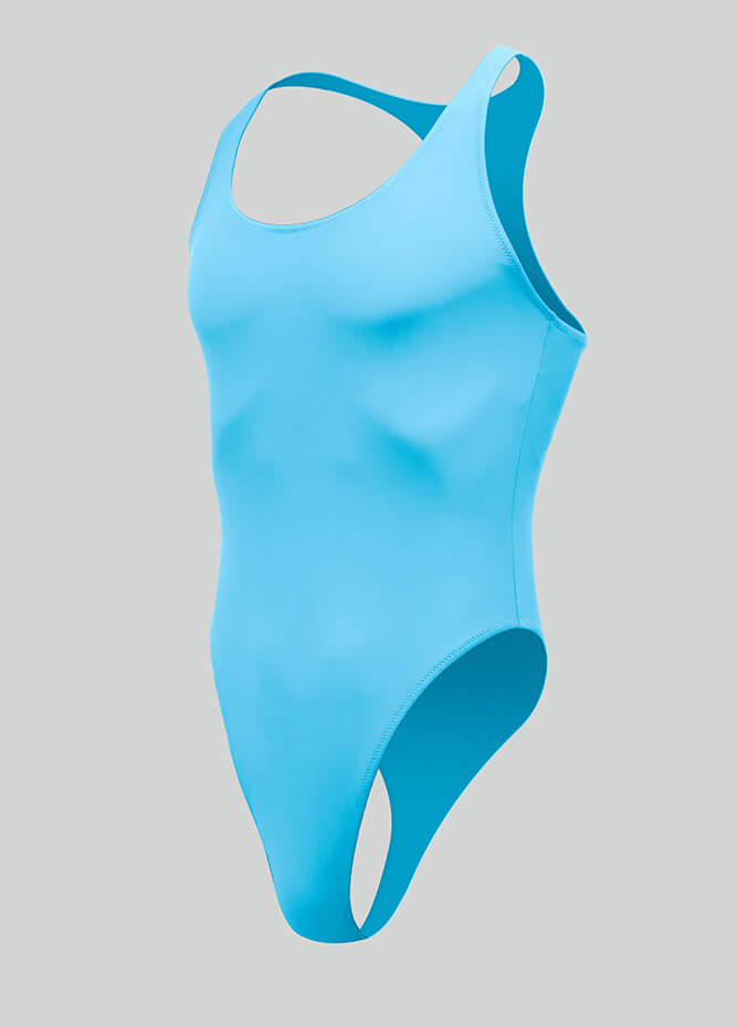 Mens Racer Back Fitness Thong Leotard