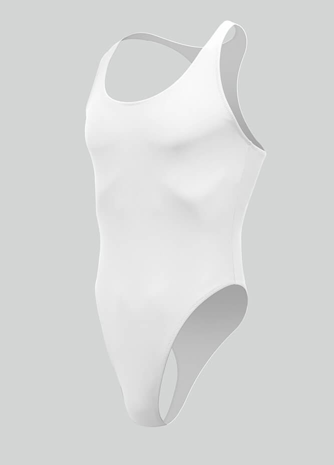 Mens Racer Back Fitness Thong Leotard