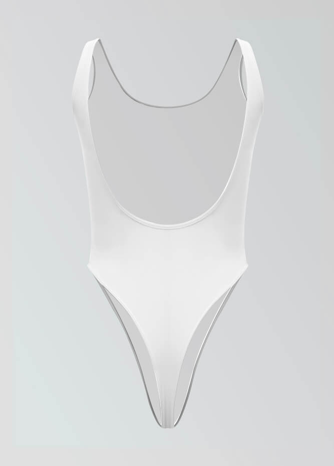 Womens High Cut Thong Spandex Leotard