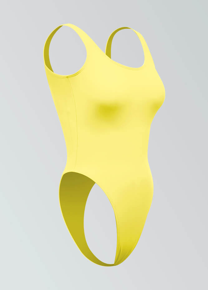 Womens High Cut Thong Spandex Leotard